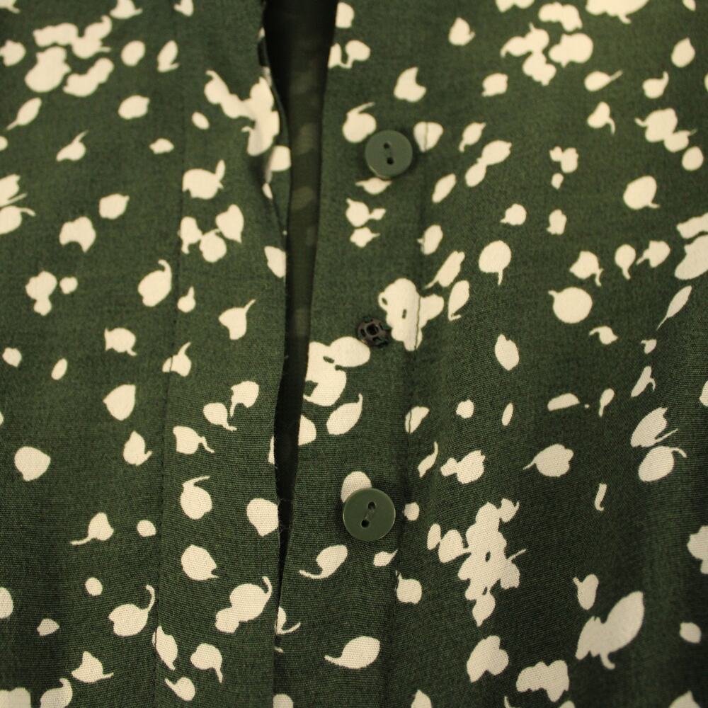 HOBBS London Belinda Contemporary Petal Print Fit & Flare Dress Green Size 4 - Picture 5 of 10